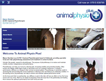Tablet Screenshot of animalphysioplus.com